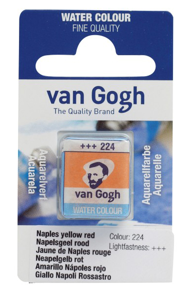 TALENS Van Gogh Water Colour Pan - Akvarel boja u panu NAPULJSKO ŽUTA CRVENA 13g 2 komada 687224