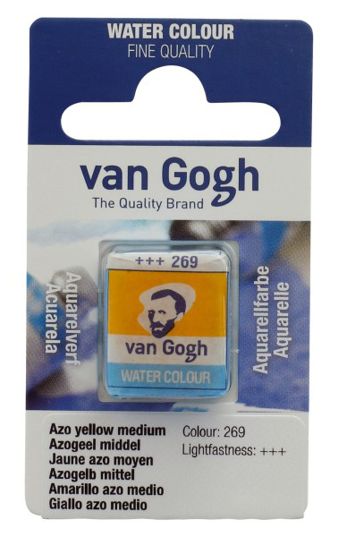 TALENS Van Gogh Water Colour Pan - Akvarel boja u panu AZO ŽUTA 13g 2 komada 687269
