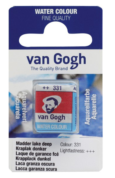 TALENS Van Gogh Water Colour Pan - Akvarel boja u panu TAMNI KRAPLAK 13g 2 komada 687331