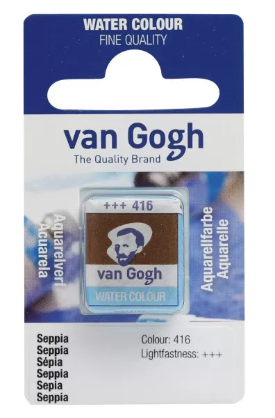 TALENS Van Gogh Water Colour Pan - Akvarel boja u panu SEPIA 13g 2 komada 687416