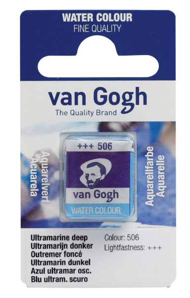 TALENS Van Gogh Water Colour Pan - Akvarel boja u panu ULTRAMARIN TAMNI 13g 2 komada 687506