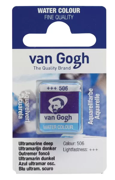 TALENS Van Gogh Water Colour Pan - Akvarel boja u panu ULTRAMARIN TAMNI 13g 2 komada 687506