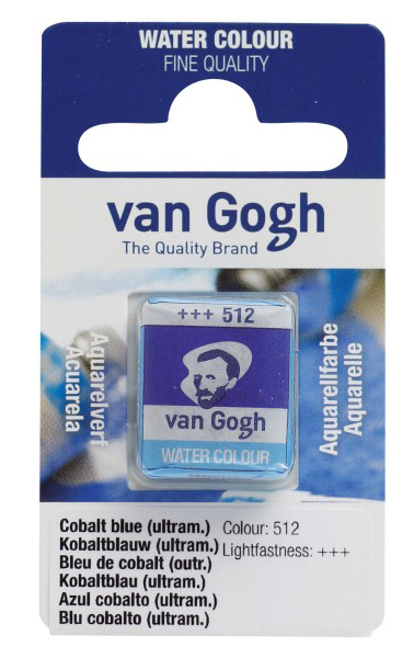 TALENS Van Gogh Water Colour Pan - Akvarel boja u panu KOBALT PLAVA 13g 2 komada 687512