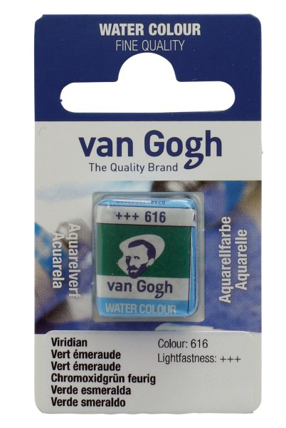 TALENS Van Gogh Water Colour Pan - Akvarel boja u panu HROM OKSID ZELENA 13g 2 komada 687616