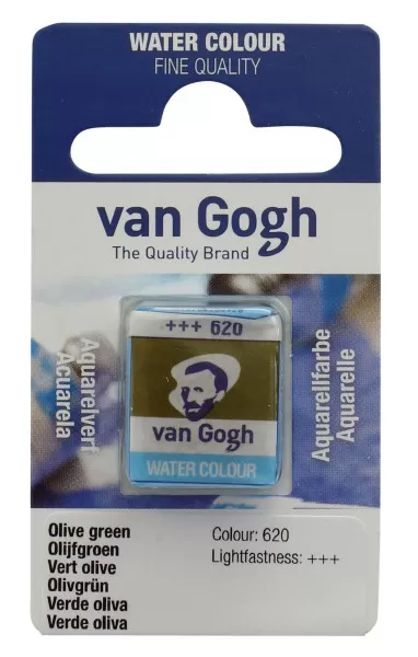 TALENS Van Gogh Water Colour Pan - Akvarel boja u panu MASLINASTO ZELENA 13g 2 komada 687620