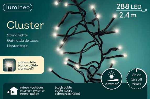 Lumineo Novogodišnje lampice za spoljnu i unutrašnju upotrebu 240cm 288 LED 49.4681