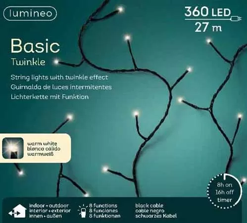 Lumineo Novogodišnje lampice za spoljnu i unutrašnju upotrebu 27m 360 LED 49.4167