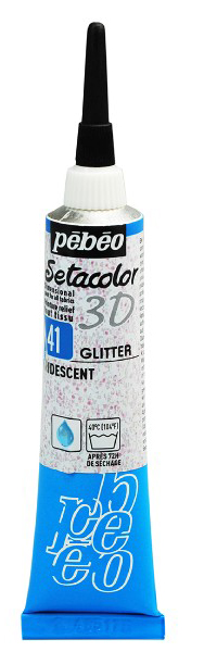 PEBEO Setacolor 3D - Glitter Effect - Reljefna boja za tekstil Iridescent 20ml 664671