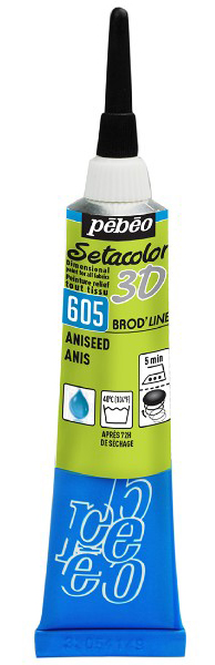 PEBEO Setacolor 3D - Brod line Effect - Reljefna boja za tekstil Aniseed 20ml 664683
