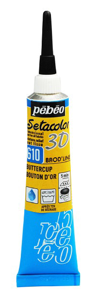 PEBEO Setacolor 3D - Brod line Effect - Reljefna boja za tekstil Buttercup 20ml 664685