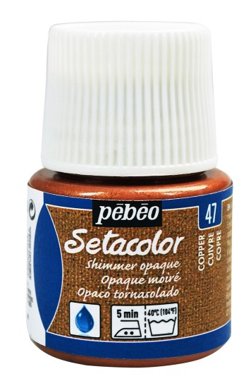 PEBEO Setacolor - Shimmer Opaque - Pokrivna boja za tekstil 45ml COPPER 664131
