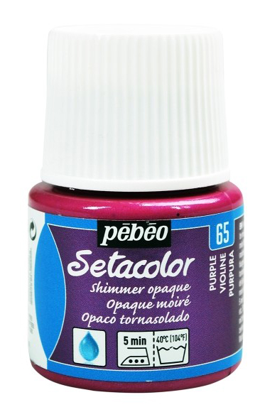 PEBEO Setacolor - Shimmer Opaque - Pokrivna boja za tekstil 45ml PURPLE 664144