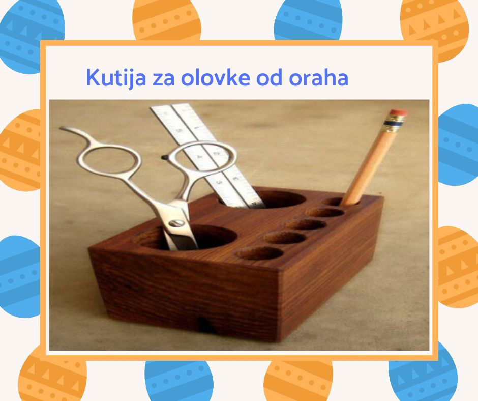 Kutija za olovke od drveta oraha