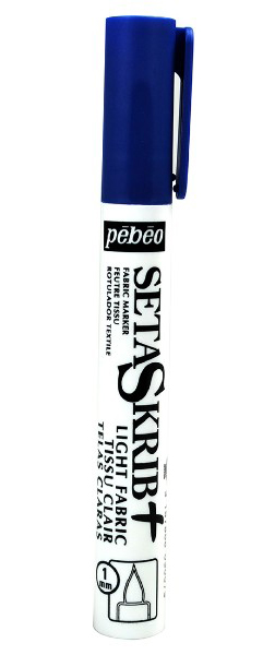 PEBEO Setaskrib+  Marker za tekstil 1mm za svetle tkanine PLAVA 664206