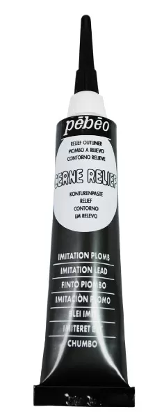 PEBEO Vitrail Cerne Relief - Kontur pasta OLOVO 20ml 664463