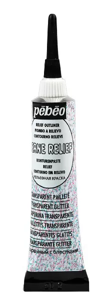 PEBEO Vitrail Cerne Relief - Kontur pasta PROVIDNA SA ŠLJOKICAMA 20ml 664470