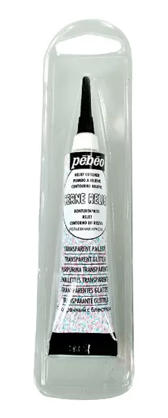 PEBEO Vitrail Cerne Relief - Kontur pasta PROVIDNA SA ŠLJOKICAMA - Blister 20ml 664471