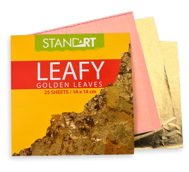 STANDART Zlatni listići LEAFY - Šlag metal 25kom. 613002