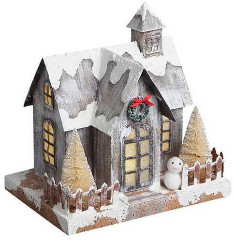 Novogodišnja svetleća dekoracija Kućica 658735