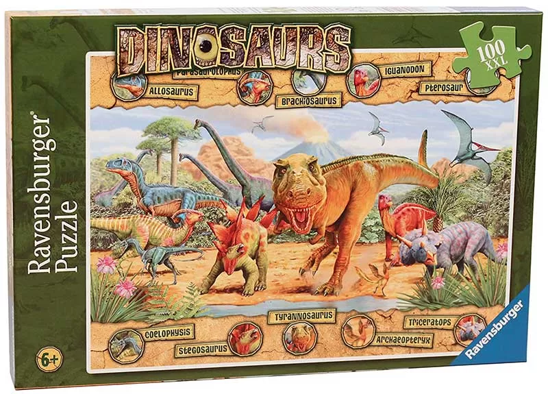 Ravensburger Puzzle XXL 100 delova - Dinosaurusi sa nazivima 10609