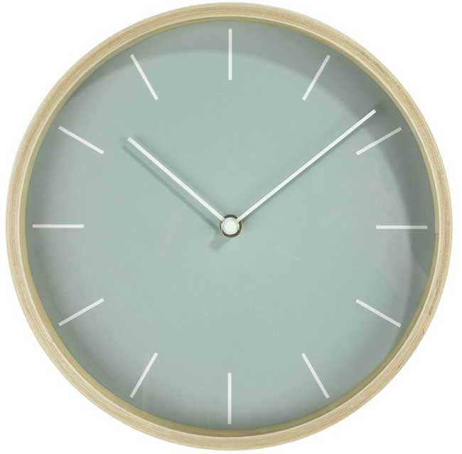 Zidni sat sa drvenim ramom 26 cm
