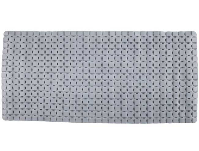 Gumena prostirka za kupatilo 76 x 36 Siva - Image 1