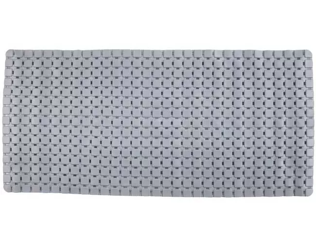 Gumena prostirka za kupatilo 76 x 36 Siva