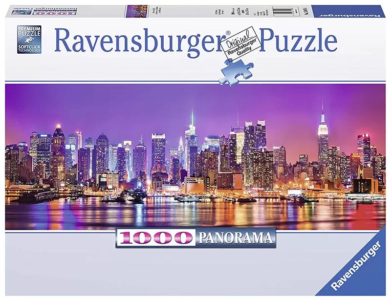 Ravensburger Puzzle 1000 delova - Panorama - Svetla Menhetna 15078