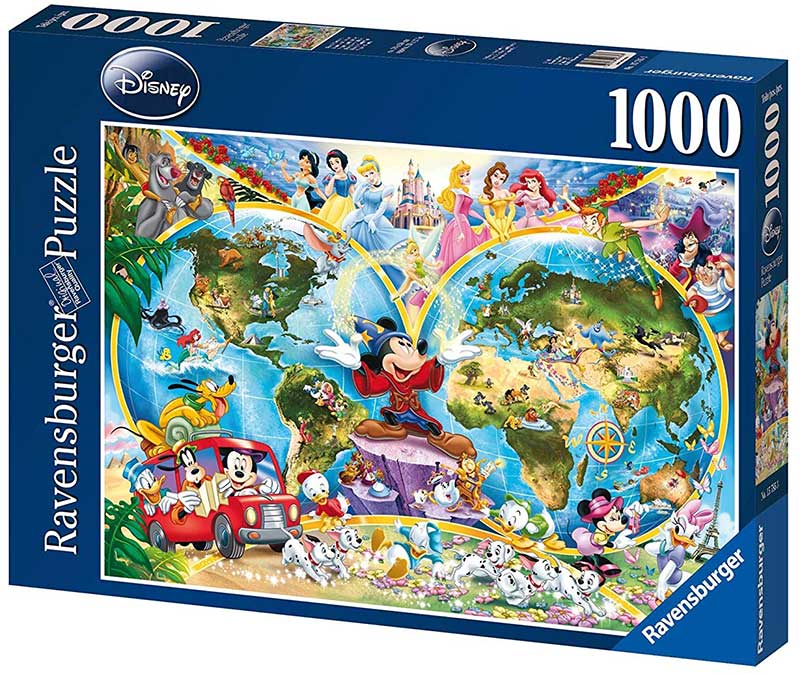 Ravensburger Puzzle 1000 delova - Diznijeva mapa sveta 15785