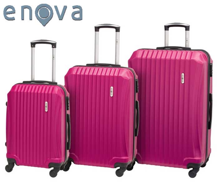 Set ABS kofera Enova Sevilla Pink 55cm-65cm-75cm 514240 - Image 1