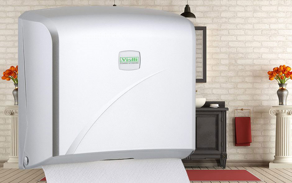 Držač papirnih ubrusa u listićima Z Vialli Mikro metalik K2M - 200 listova 