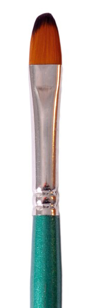 POP BRUSH 090 - Četkica filbert - zelena drška br.8 - 3 kom. 628308