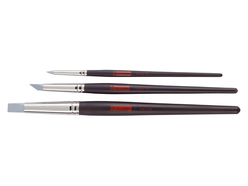 TALENS Art Creation Brushes Set - Three Colour Shapers - Četkice flah, ugaona, okrugla 3kom. 699217