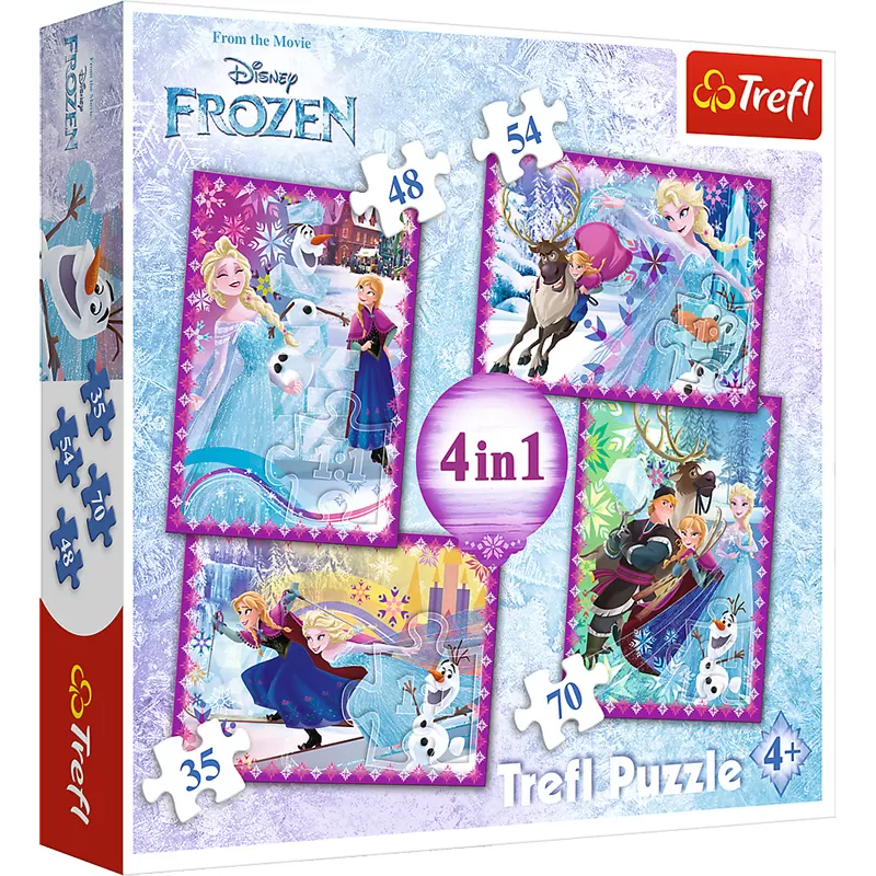 Trefl puzzle 4-u-1 Frozen 4 slagalice