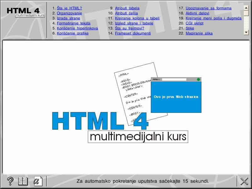 Multimedijalni kurs - HTML 4 - Image 1