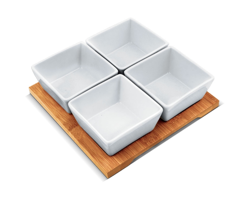 LAMART Set posuda bambus porcelan LT9018 