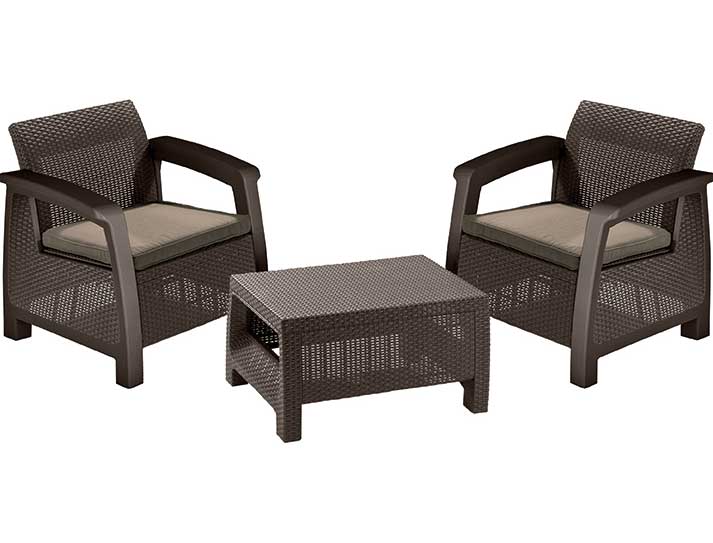 Baštenska garnitura Curver Bahamas Weekend braon