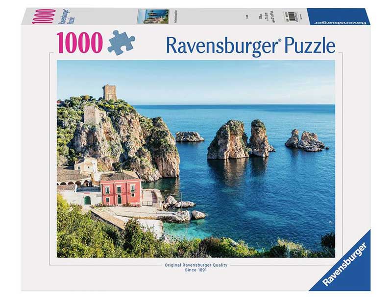 Puzzle slagalica 1000 delova Faraljoni di Skopelo Sicilija Ravensburger 12001235