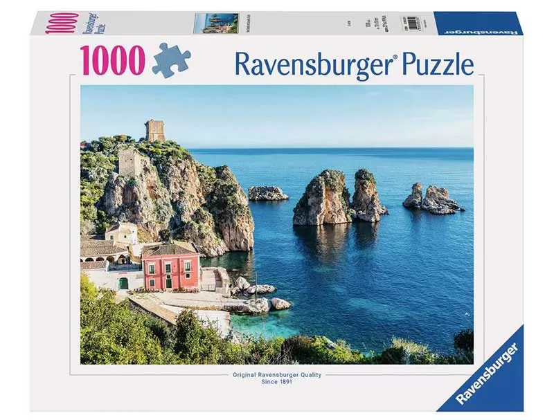 Puzzle slagalica 1000 delova Faraljoni di Skopelo Sicilija Ravensburger 12001235