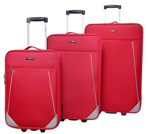 Enova Putni koferi - komplet - 53/63/73cm - Malaga Red 519140