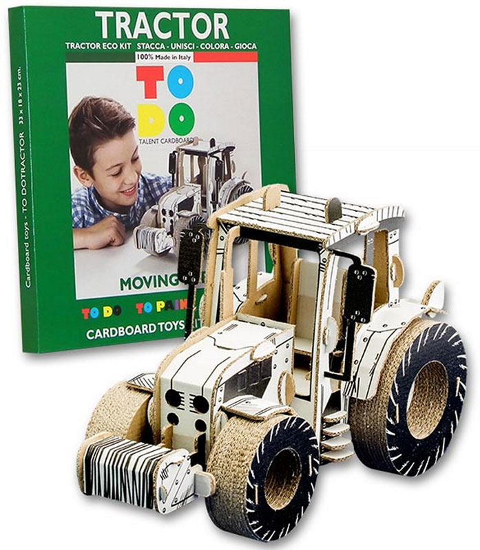 TO DO Cardboard Toy Eco Kit Tractor - 3D Puzzle Maketa TRAKTOR 121 deo