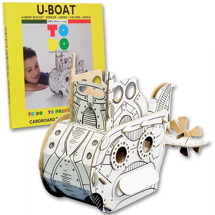 TO DO Cardboard Toy Eco Kit U-Boat - 3D Puzzle Maketa PODMORNICA 52 dela