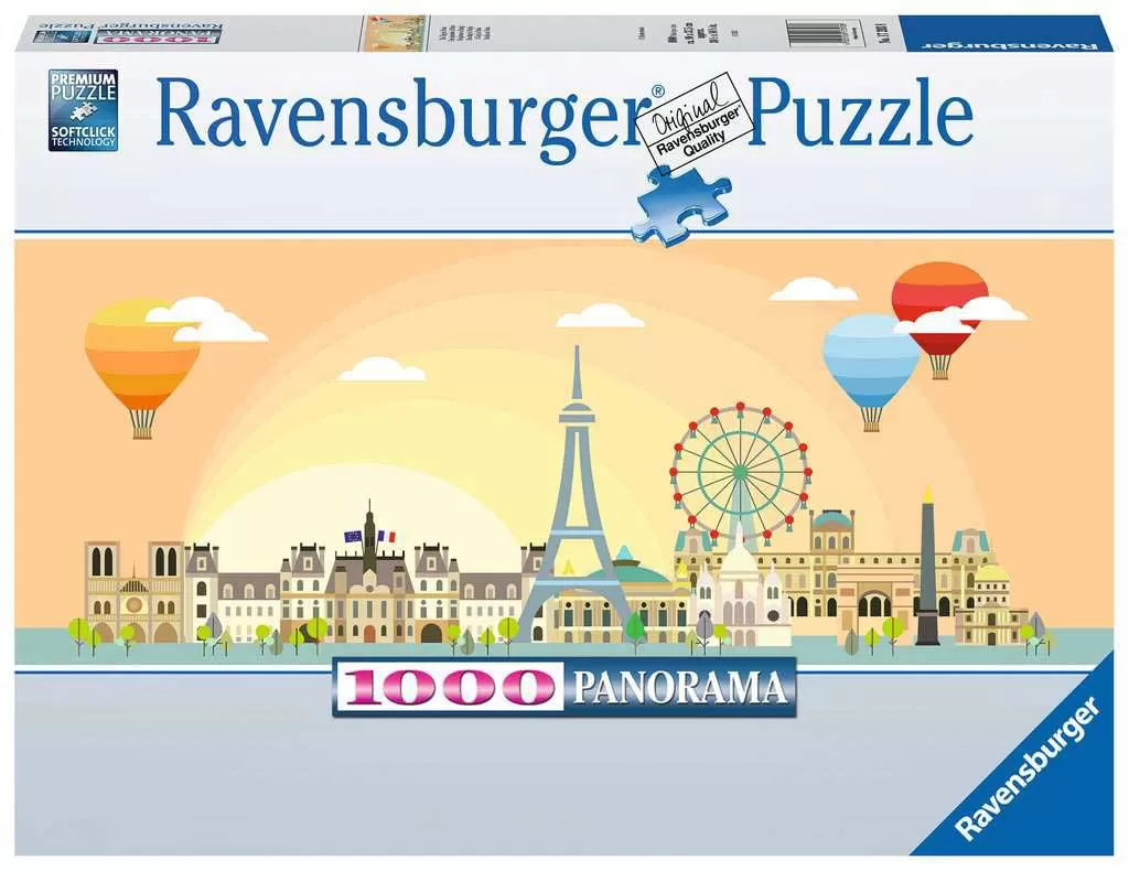 Puzle 1000 delova Panorama Pariz Ravensburger 17393