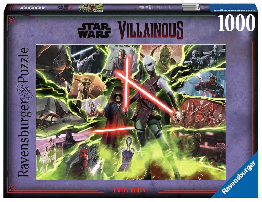 Puzzle slagalica 1000 delova Asajj Ventress Star Wars Villainous Ravensburger 17341
