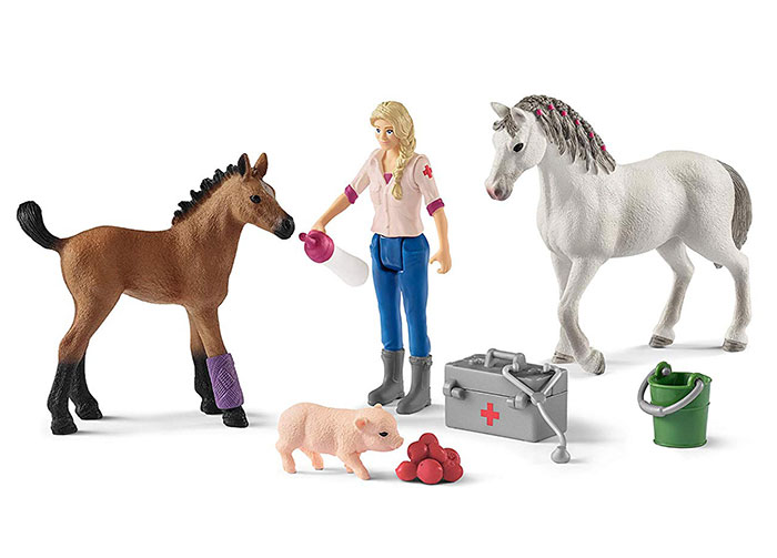 Schleich Figure Konji - Veterinar u obilasku konja 42486