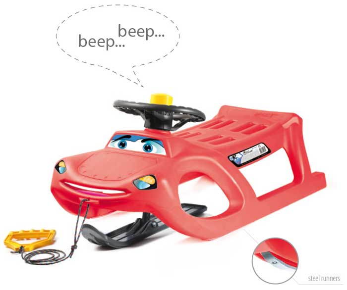 Sanke sa upravljačem Prosperplast Zigi Zet Crvene PR ISZGS-1788C