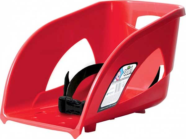 Sedište sa naslonom za sanke Prosperplast Bullet Crveno PR ISEAT1-1788C
