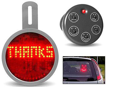 Svetleći znak - Pokazivač emocija za automobil