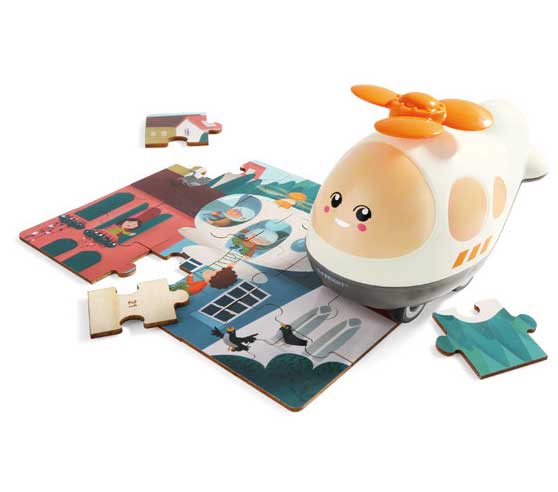 Top Bright Puzzle sa igračkom Helikopter
