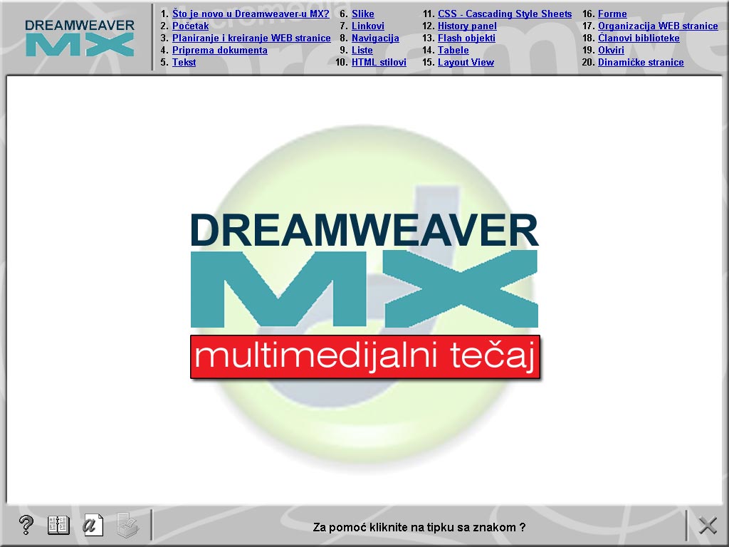 Multimedijalni kurs - Dreamweaver MX - Image 1